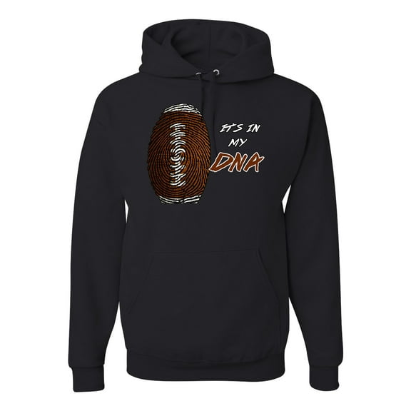 Wild Bobby Football Fingerprint It's in My DNA Sports Unisex Hoodie Sweatshirt