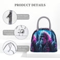 thumbnail image 4 of Disketp Hip-Hop Glasses Gorilla Bolsa Térmica para Almuerzo, Lonchera con Abertura Amplia y Gran Capacidad, Organizador Reutilizable para Mujeres, Hombres y Adultos, 4 of 6