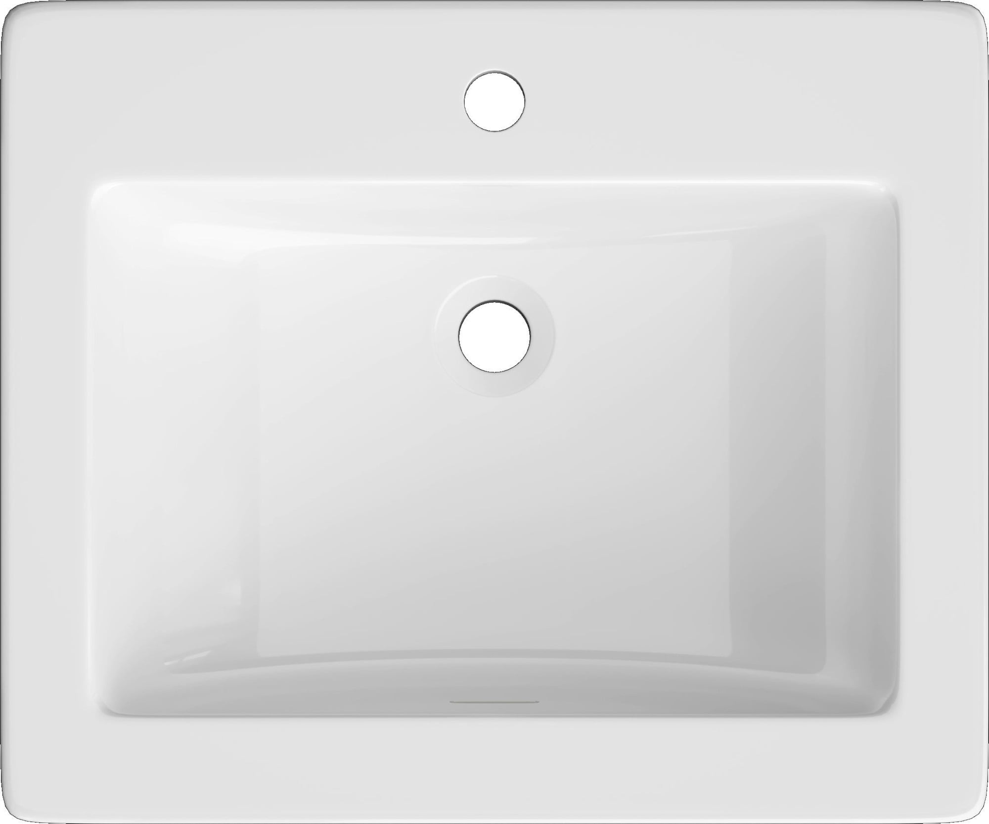 Proflo PF21181WH Hoffman 21-1/4" Rectangular Vitreous China Drop In Bathroom Sink - White