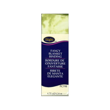 UPC: 0070659895302 | Wrights Blanket Binding Poly 4.75yd Tie Dye Lime