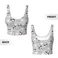 thumbnail image 6 of Rateoe Pandas Between Clouds and Stars Print Womens' Sports Bras Scoop Neck Sports Vest- Padded U Back Seamless High Impact Support, 6 of 7