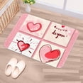 thumbnail image 5 of Valentine's Day Polyester Non-Slip Machine Washable Bath Rug Outdoor Carpet Bath Rugs, 5 of 6