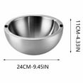 thumbnail image 3 of NWOKYZGH Dip Chiller Bowl Stainless Steel Double Walled Insulated Ice Serving Bowl for Parties Salsa, Guacamole, Condiments, Sauces, Salad & Food Hot or Cold, 3 of 7