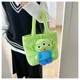 thumbnail image 1 of Bolso de hombro de peluche de dibujos animados para niñas, bolso de mano suave, oso de fresa, punto dulce y lindo, nuevo, 1 of 5