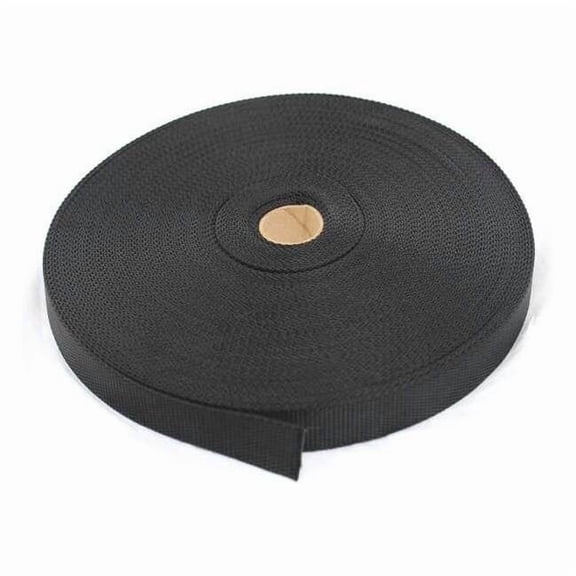 Bulk-Strap Webbing,Nylon,3/4" W,Black N34150BK