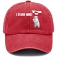 thumbnail image 1 of I Stand With Greenlands Flag Bear Kalaallit Greenlanders Hats For Men Stylish, 1 of 1