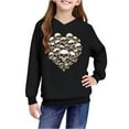 thumbnail image 5 of bbymog Halloween Long Sleeve Hoodies for Teen Girls Fashion Funny Skull Graphic Boys Hoodie Fall Winter Boys Sweatshirts Black D 11 Years, 5 of 10