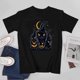 thumbnail image 3 of Halloween Cat T-shirt Pumpkin T-shirt Gift for Cat Lovers Unisex tees Trendy shirt, 3 of 5