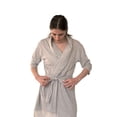 thumbnail image 4 of USBD Post Mastectomy Robe With Inside Drain Pockets Women Recovery Bathrobe (Gray,Small), 4 of 9