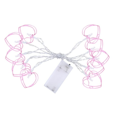 

Shpwfbe lamp Valentines Day Lights Love Theme Lights Battery Operated 1.65M Long 10 Lights For Indoor Outdoor Home Decor night light