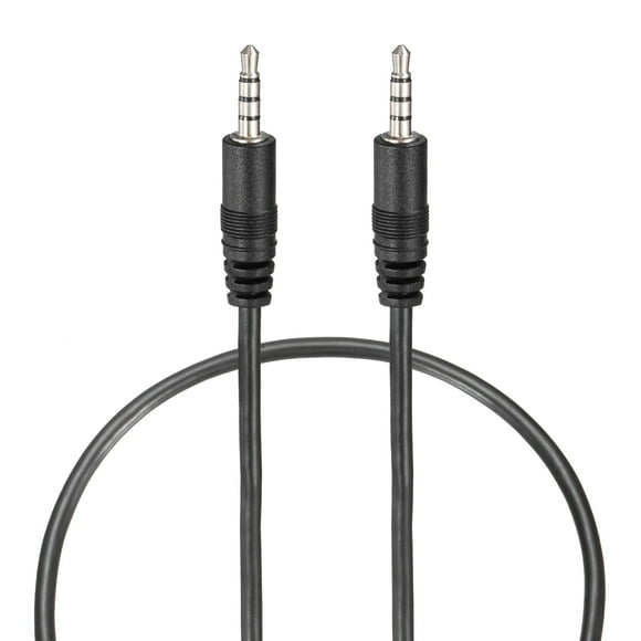 3.5mm Aux Cable Replacement Audio Cable Cord, 0.8ft 4 Pole Male to Male Audio Cable, Hi-Fi Stereo Sound Audio Cable Cord  5 Pcs