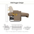 thumbnail image 3 of Qualitex De Leon Console SL RV Sofa Bed, 68" Wide, Ulitmate Leather, Light Sand, 3 of 9