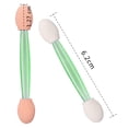 thumbnail image 2 of 100PCS Disposable Dual Sides Eye Shadow Sponge Applicator Eyeshadow Brushes Makeup Brush (Green), 2 of 5