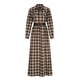 thumbnail image 2 of TaTaai Women‘s Vintage Collared Dress, Long Sleeve Plaid Shirt Dress with Belt, Button Down Midi Tunic Coat Pocket Detail, Fall Casual Wear Gift, 2 of 4