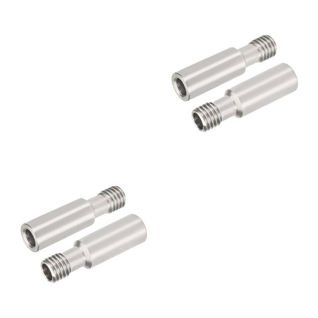 Langgg New 2pcs Throat Tube 3D Printer 1.75mm Filament Stainless Threaded Throat Tube 3D Printer Accessory 2Set
