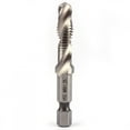 thumbnail image 2 of Hex Shank Drill Tap Taper Drill Bit M8 Drill M8 Taper Drill Hex Handle Tap Drill Bits M8 HSS 1/4" Hex Shank Drill & Tap Taper Drill Bits Power Tool Part, 2 of 3
