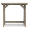 thumbnail image 3 of Sawhorse 22" W SOLID WOOD Modern Industrial End Side Table in Distressed Gray, 3 of 10