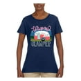thumbnail image 3 of Happy Glamper | Fancy Camping Camper Van Caravan | Nature Lover Womens T-Shirt, Navy, 3XL, 3 of 5