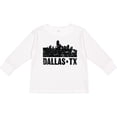 thumbnail image 3 of Inktastic Dallas Texas City Skyline with Grunge Boys or Girls Long Sleeve Toddler T-Shirt, 3 of 5