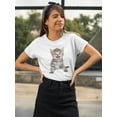 thumbnail image 2 of Fierce Cute Cat T-Shirt Women -Smartprints Designs, Female 5X-Large, 2 of 4