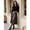 Coffee, variant on Women's High Waist Faux Leather Midi A-Line Skirt with Flared Hem