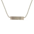 thumbnail image 1 of Pre-Owned Gucci logo plate ball chain 1697AR sterling silver 925... (Good), 1 of 8