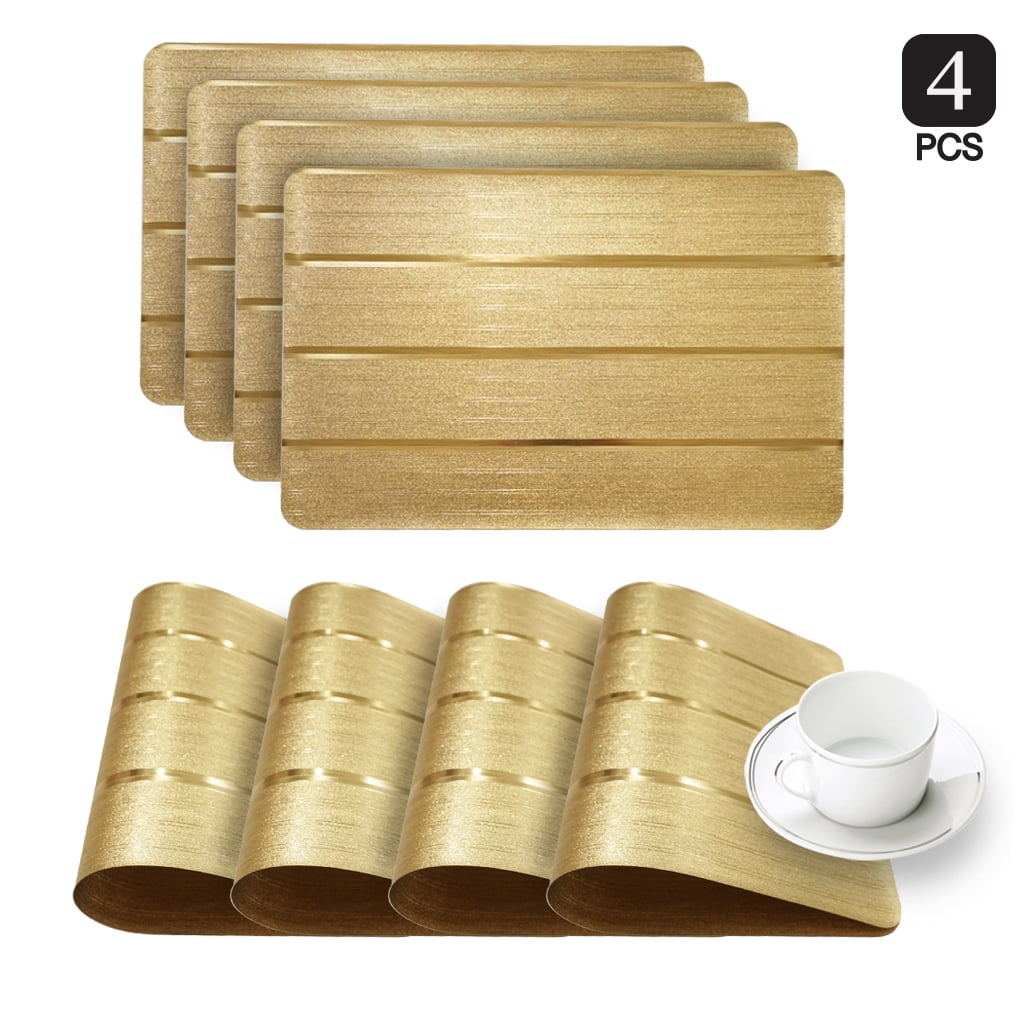 Park Avenue Placemats Set of 4 in Gold