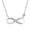 14K White Gold-Plated, variant on Women's Infinity Pendant Anchor Chain Necklace 14K Yellow Gold-Plated Cubic Zirconia Valentine's Day Gift 18 Inch Gift Box Included