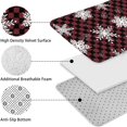thumbnail image 5 of Red and Black Checkered Christmas Snowflake Pattern Bathroom Rugs Sets 3 Piece,Toilet Cover Set,Absorbent Non Slip Bathroom Mats Sets with U-Shaped Contour Rug Toilet Rug Set, 5 of 5