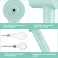 thumbnail image 3 of MesaSe Mini Hand Mixer For Kitchen Rechargeable Wireless Electric Hand Mixer Kitchen Tool For Kitchen Baking Cooking  Pink Single Pump, 3 of 7