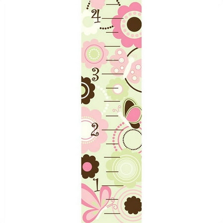 WallPops! Butterfly Garden Growth Chart Wall Decals