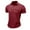 Wine, variant on Shirts For Men Spring Summer Cotton Short Sleeve Button Pocket Collar Solid Color Sports T Shirt