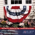 thumbnail image 2 of Anley (4 Pack) USA Pleated Fan Flag, 3x6 Ft American US Bunting Flags Patriotic Stars & Stripes - United States Half Fan Banner, 2 of 6