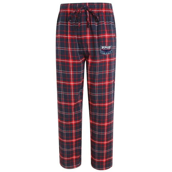 Men's Concepts Sport Navy/Red Florida Atlantic Owls Ultimate Flannel Pants