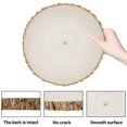 thumbnail image 3 of Rebanadas circulares de madera Prsildan, 20-25 cm, paquete de 4 unidades, rústicas, para bricolaje, 3 of 7