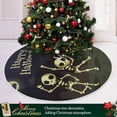 thumbnail image 6 of Coolnut Halloween Tree Skirt, Skull Ghost Xmas Tree Skirt, Floor Door Round Mat Decorations for Holiday Party Home Christmas Day Ornaments,47.2", 6 of 6