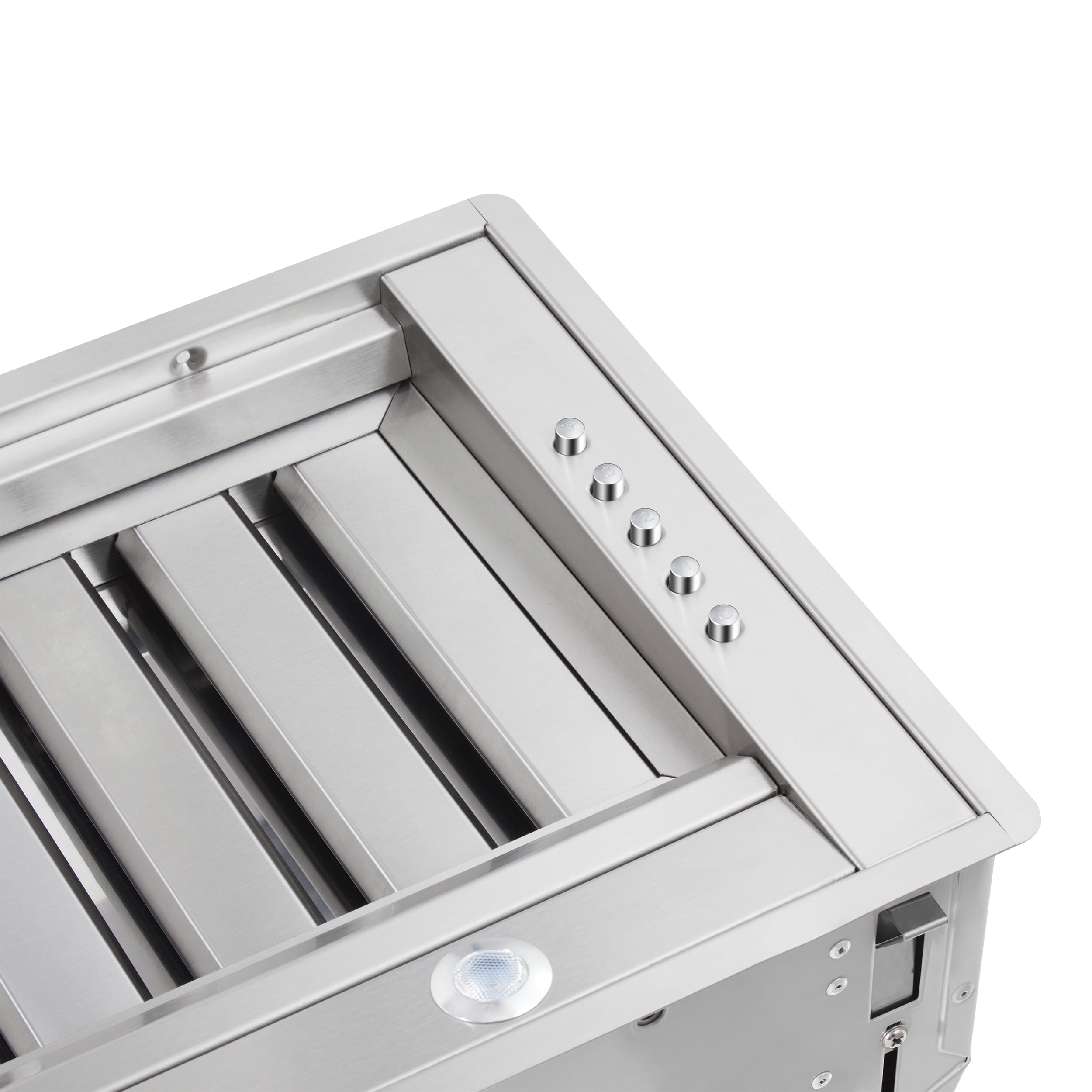 Forno Frassanito 60-Inch Recessed Range Hood, Stainless Steel Baffle Filters, LED Lighting