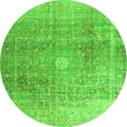 thumbnail image 1 of Ahgly Company Indoor Round Persian Green Traditional Area Rugs, 4' Round, 1 of 1