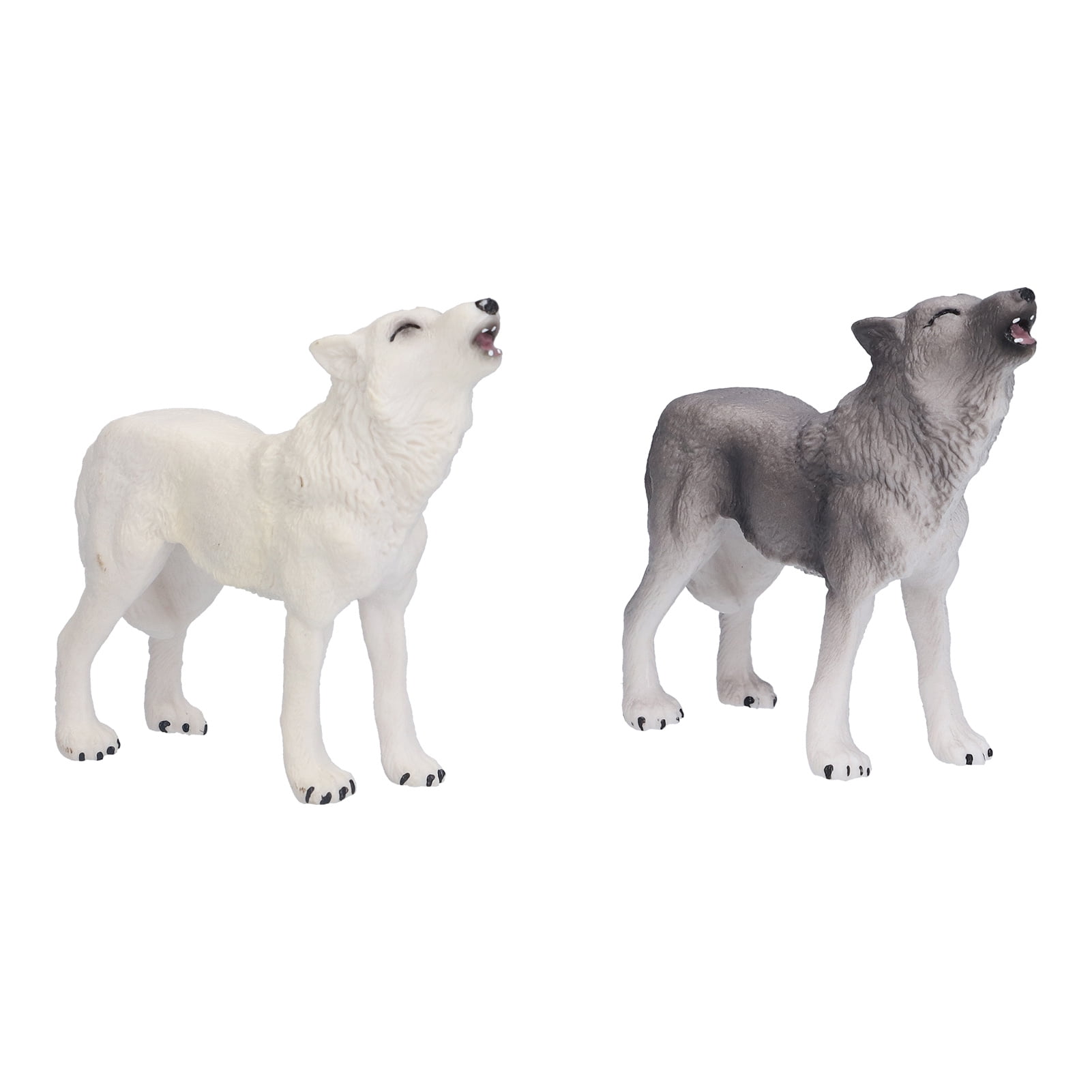 Howling Wolf Model Toys Action Figure Accessories Animal Figurines Toy 