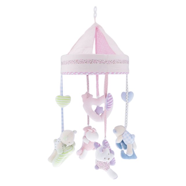 Creative Bed Bell Sonajero Juguete Peluche Juguete Música Rotación Bed Conejo Sunnimix Campana de cama giratoria con música