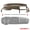 Cashmere, variant on DashSkin 2-Piece Molded Hard Plastic Dash Cover Compatible with 2007-2013 Silverado GMC Sierra in Ebony Black - Hard Molded Plastic Dashboard Cap