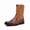 Brown, variant on Men's Croc-Embossed Western Cowboy Boots, Mid-Calf Embroidered Dress Boots with Side Zipper, Casual Leather Boots for Men, Black/Brown