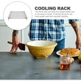 thumbnail image 2 of Raindrops Black Carbon Steel Cooling Rack for Kitchen with Hollow Design and Thick Structure 10.5x15.5 Inches, 2 of 8