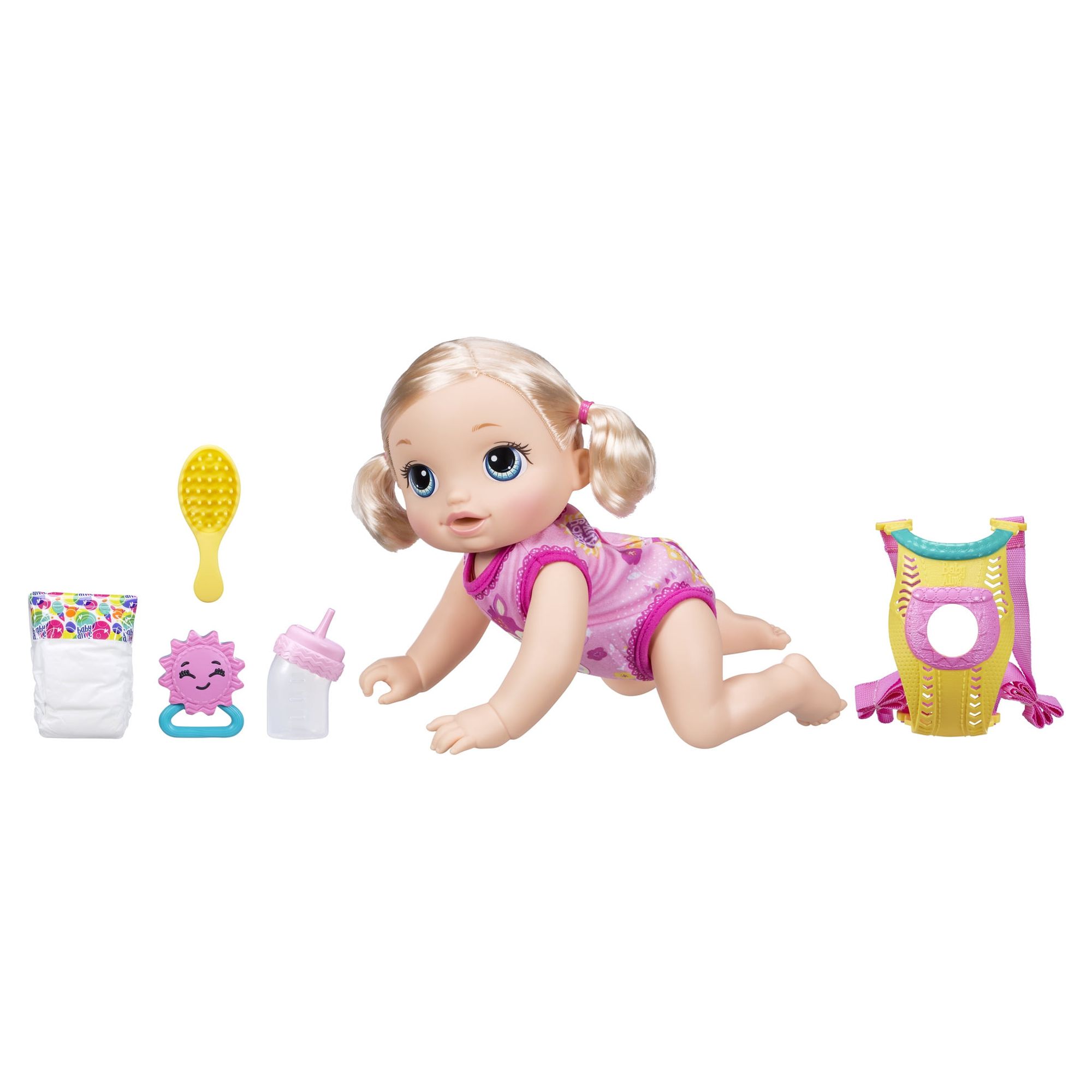Baby Alive Baby Go Bye Bye: Blonde Hair Doll, for Ages 3 and up, 30+ Phrases and Sounds - image 3 of 13
