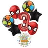 Spider-man Party Supplies 3rd Birthday Spider man Mask Balloon Bouquet Decorations