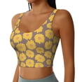 thumbnail image 2 of Naloa Sunflower Sports Bras for Women, High Support Bra with Removable Pads, Comfortable - Large, 2 of 9