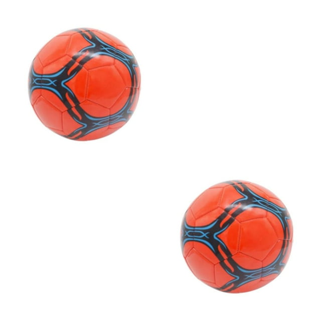 Youkk Dernier Ballon de Soccer - Résistant à l'Usure et Durable Entraînement Portable Grand Gamme Application Ballon Officiel Ballon de Soccer Épaissi Rouge type 5 2Ensemble