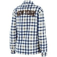 thumbnail image 3 of Women's WEAR by Erin Andrews Oatmeal New York Islanders Plaid Button-Up Shirt Jacket, 3 of 3