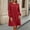 Red, variant on Sentmoon Women's Fall Dresses Solid Color Long Sleeve Crew Neck Wedding Guest Dress Loose Casual Sundresses for Women 2026