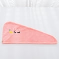 thumbnail image 1 of Gorro de vellón coral para cabello seco, toalla absorbente de agua bordada para cabello seco, gorro triangular para mujer, toallita para el cabello largo, gorro de ducha, 1 of 5